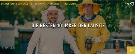 Danke für Platz 2 der 10 besten Imker der Lausitz!